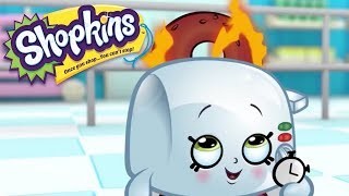 Shopkins Cartoon burning bagels | videos for kids